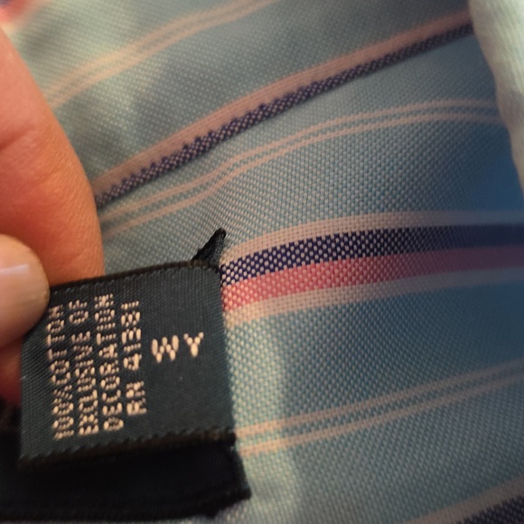 Ralph Lauren Men's Multicolor Striped Shirt Sz Large‎ - Picture 6 of 6